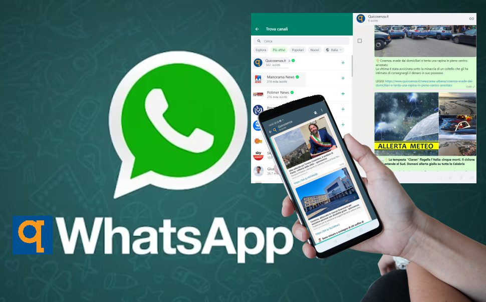 QuiCosenza Canale WhatsApp
