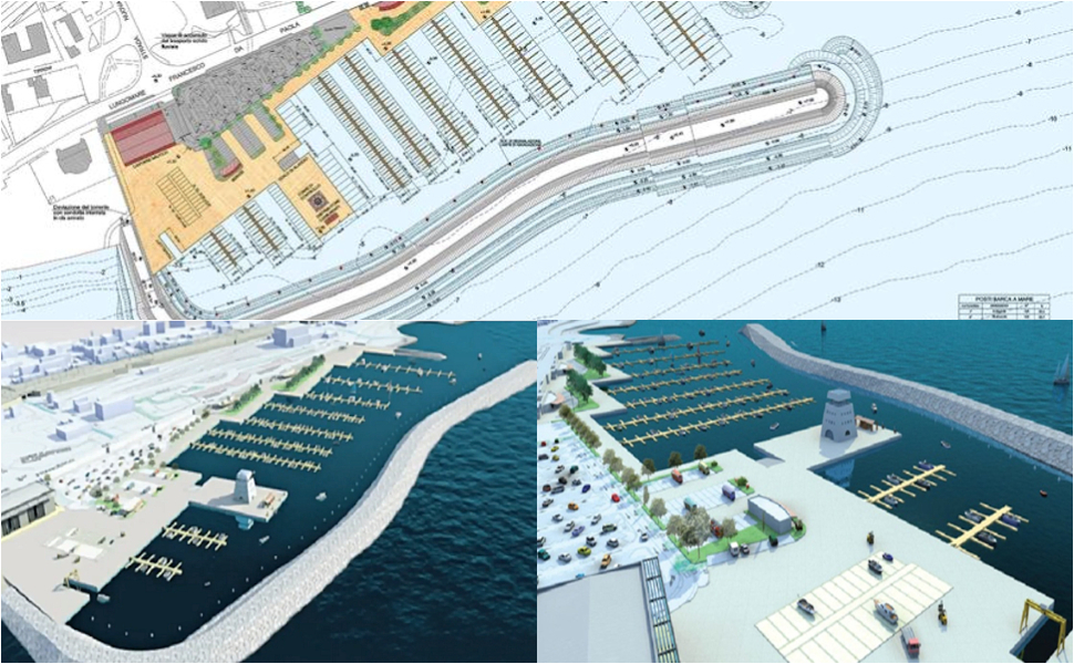 Porto turistico di Paola progetto