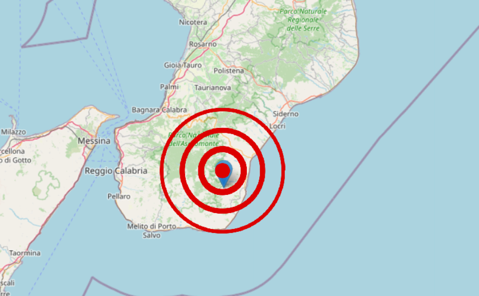 scossa terremoto samo rc