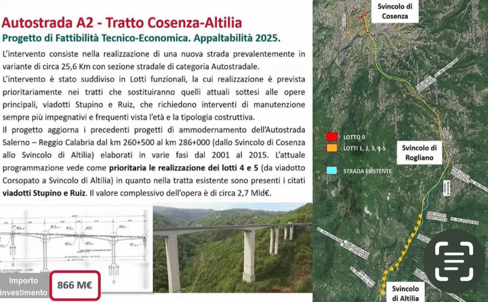 Autostrada A2 Altilia Cosenza