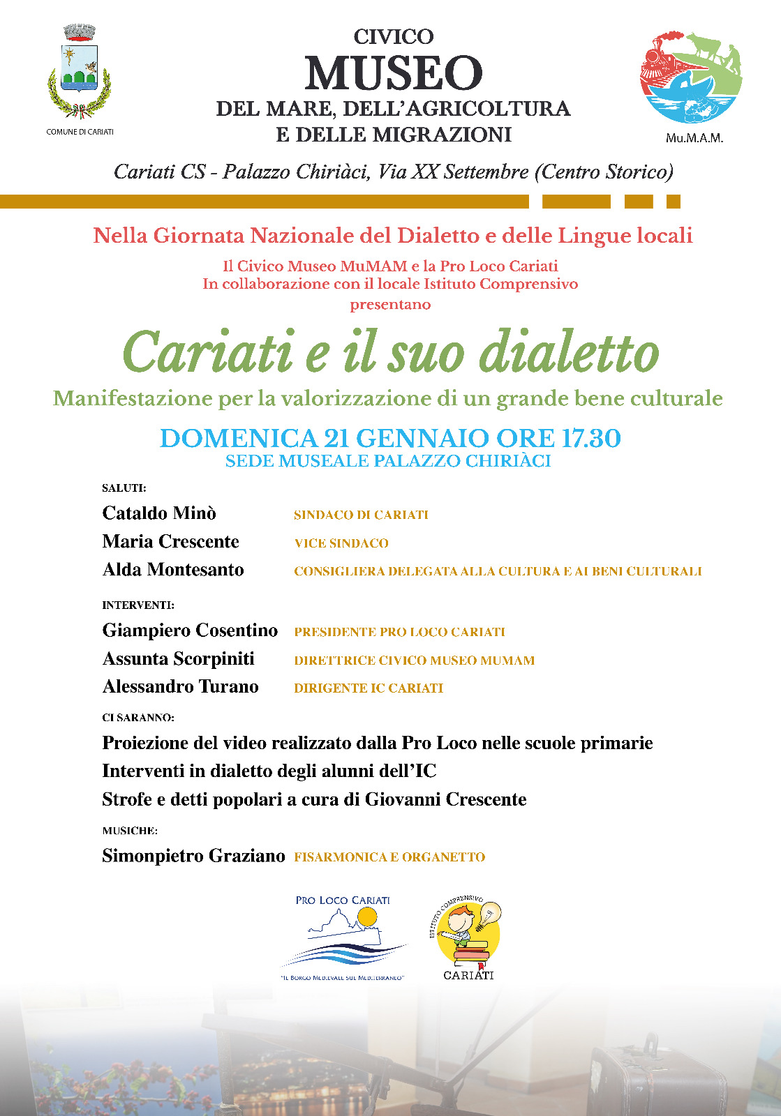 Locandina cariati dialetto