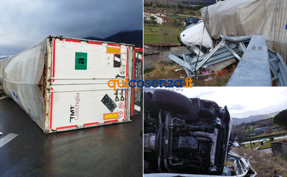 A2 incidente Tir Frascineto-Firmo