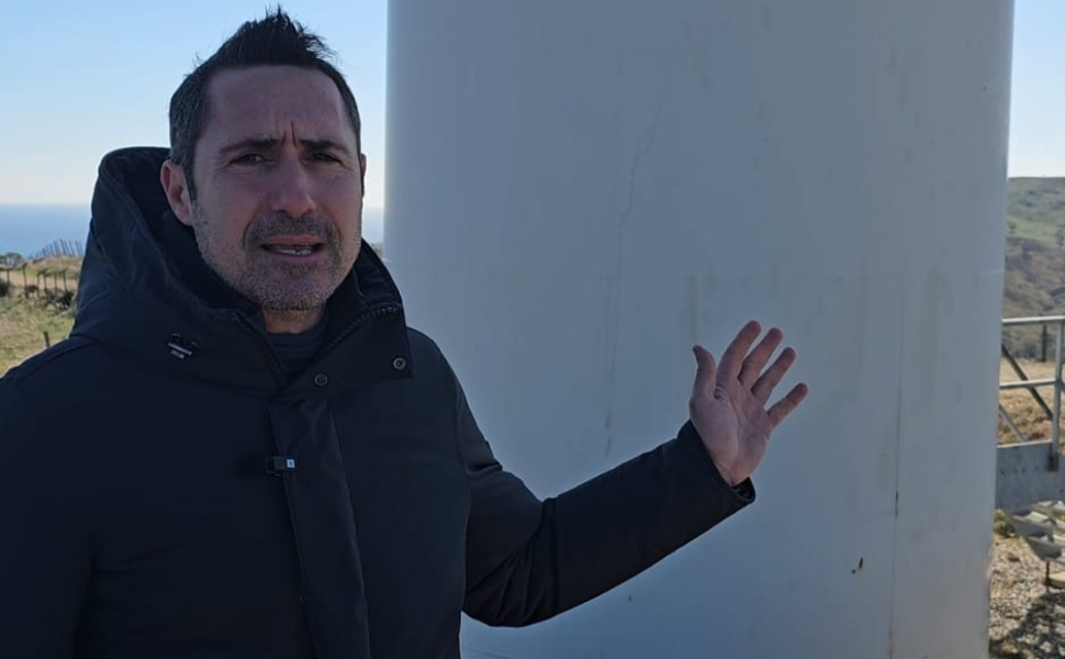 Alecci sopralluogo parco eolico