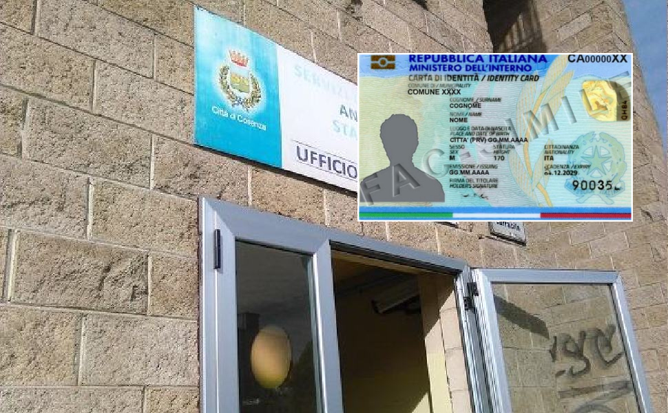 Carta identità digitale Comune Cosenza servizi demografici