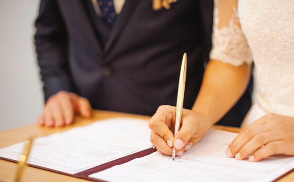 Certificato matrimonio sposi generico