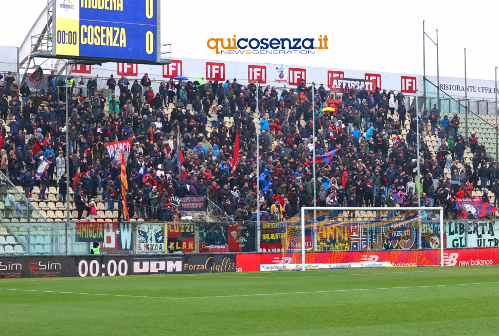 Tifosi Cosenza a Modena