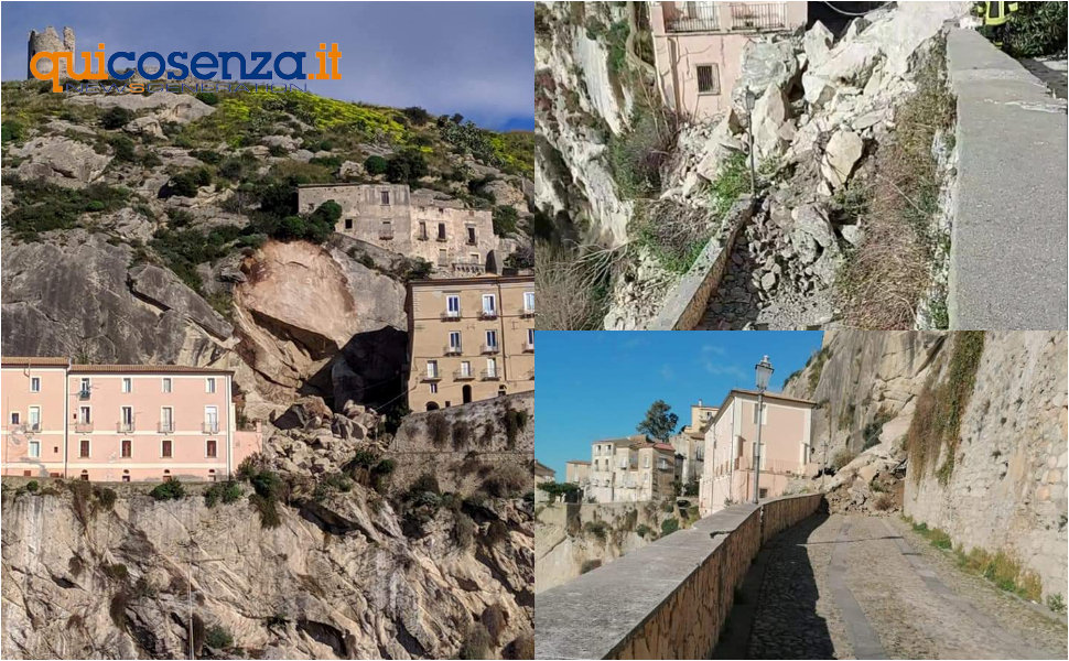 Frana Costone roccioso Amantea