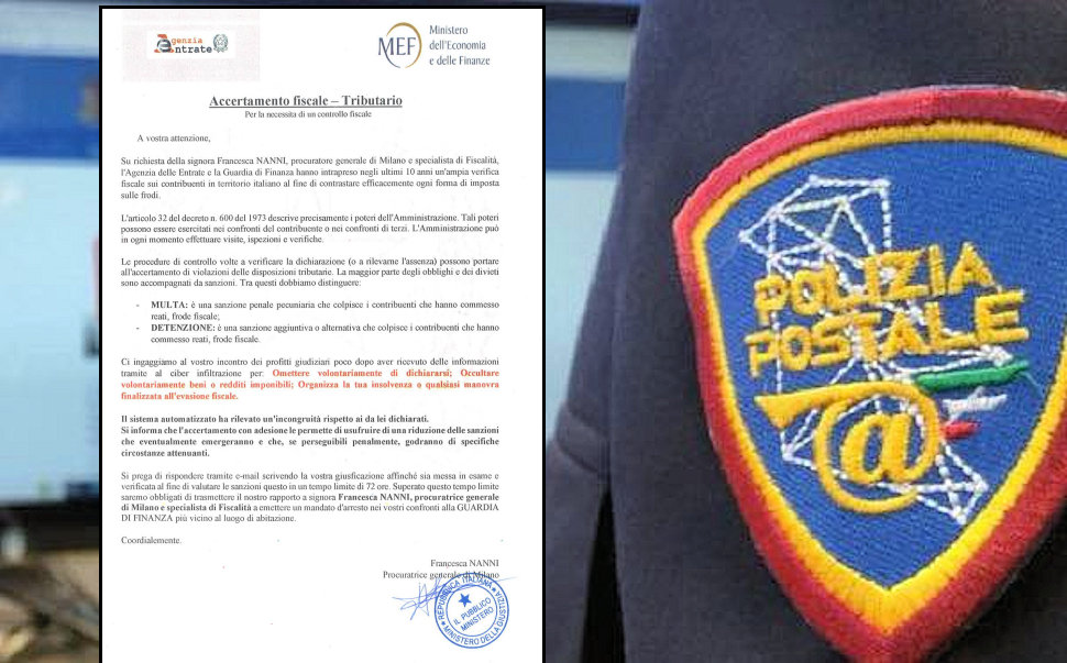 Polizia-Postale truffa agenzia entrate