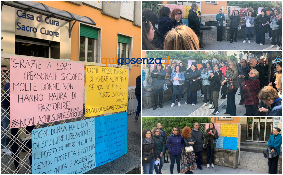 Sacro Cuore Cosenza protesta mamme