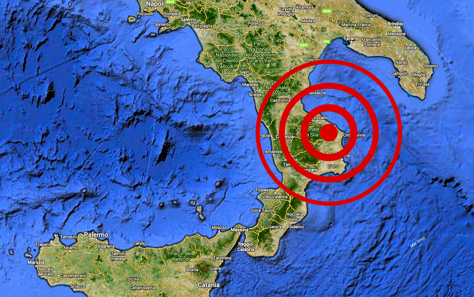 Terremoto Crotone umbriatico