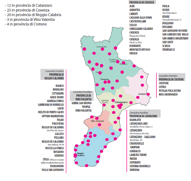report consultori uil calabria