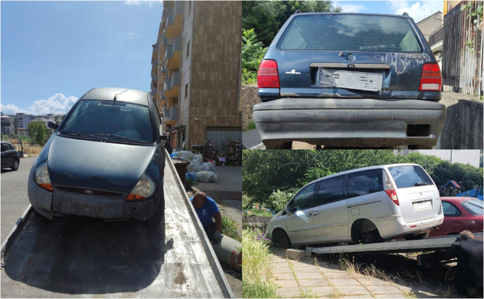 Auto abbandonate Cosenza