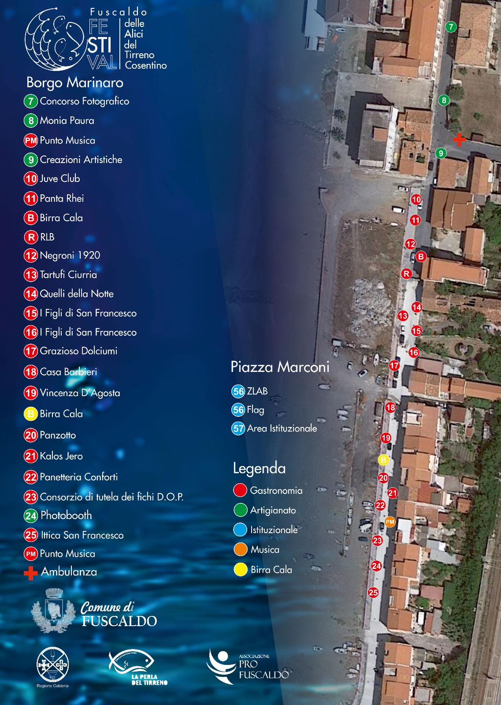 Alici in festival Mappa Borgo Marinaro