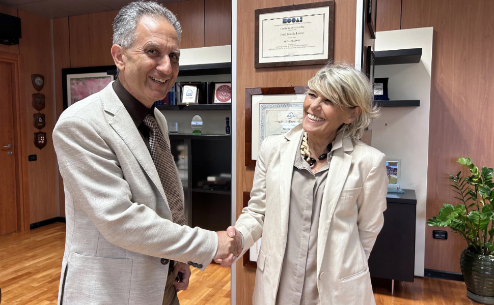 Franca-Melfi-e-il-rettore-Leone