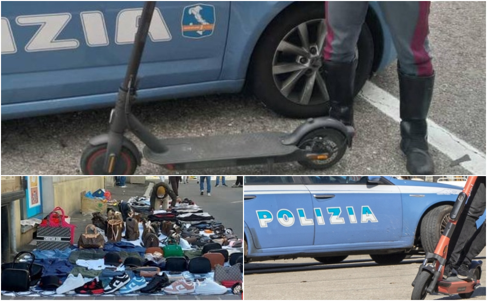 Monopattini e venditori abusivi Cosenza controlli