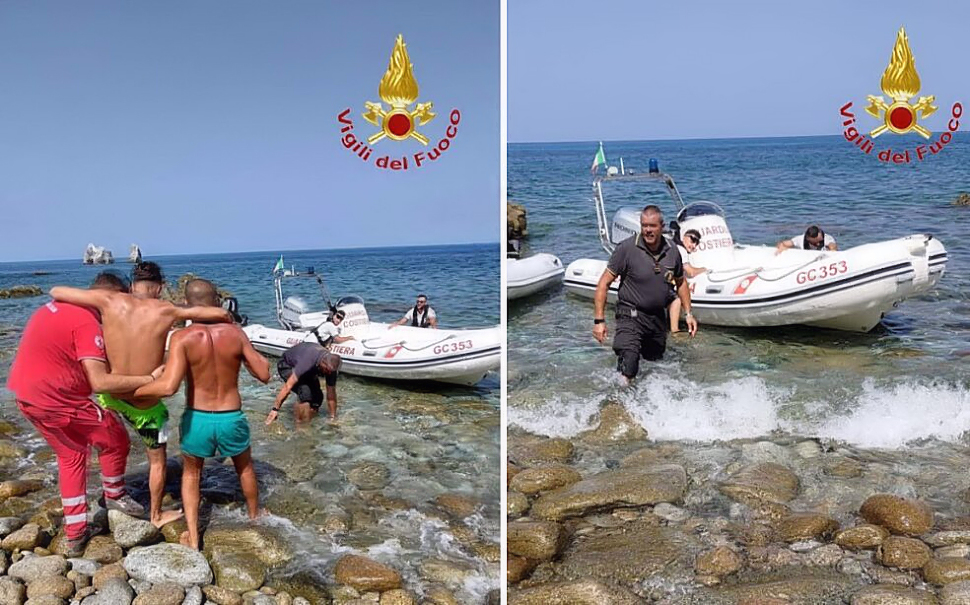 Vigili del fuoco soccorso sub