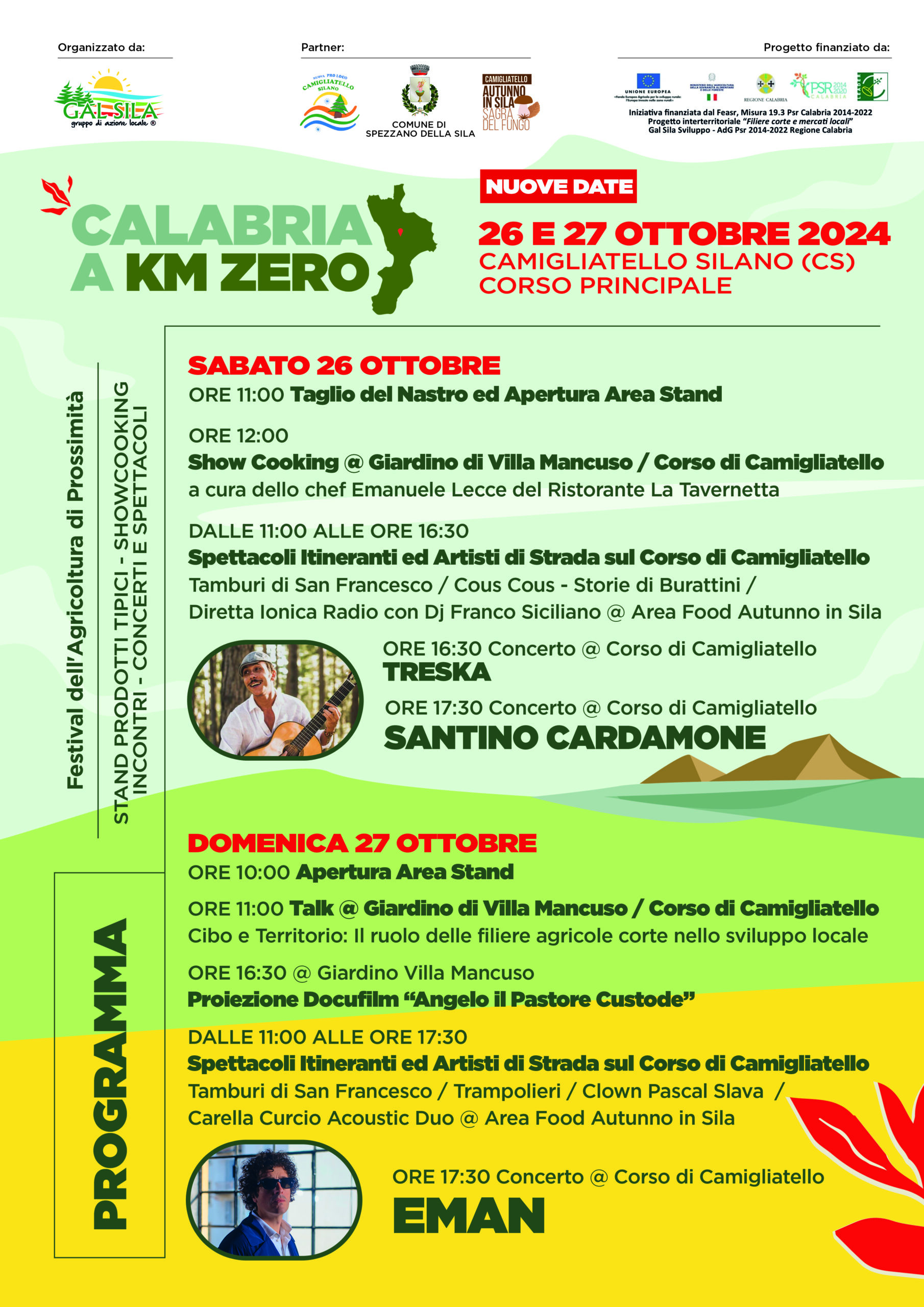 26 E 27 OTTOBRE Calabria a Km O