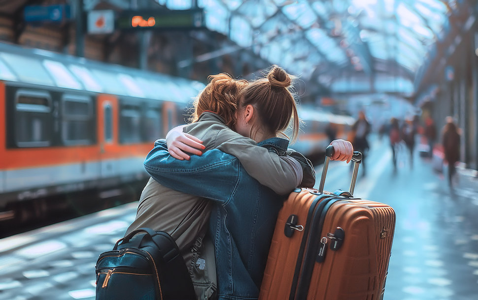 Emigrazione giovanile treno giovani partenze