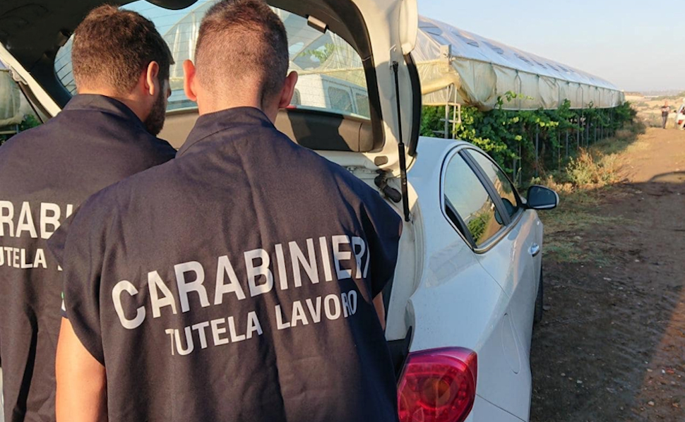 Carabinieri tutela lavoro