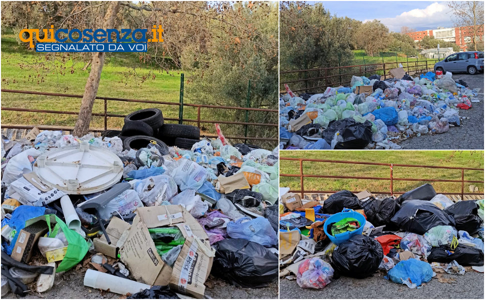 discarica cielo aperto Unical