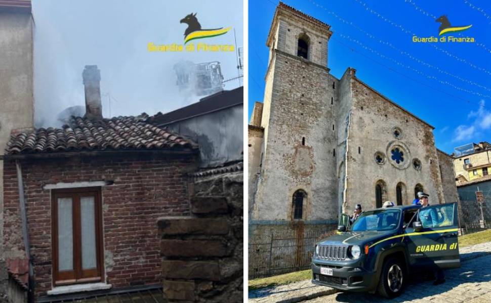 finanza incendio san giovanni fiore