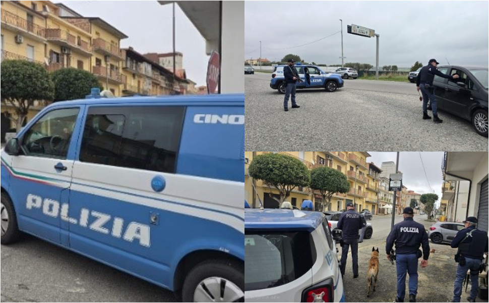 Controlli polizia crotonese cutro