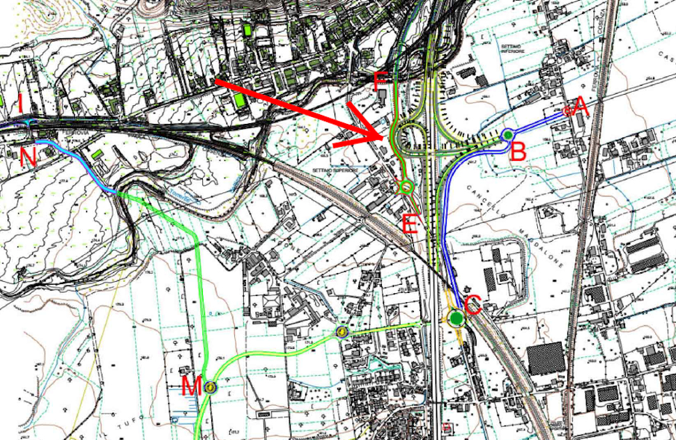 Nuovo Svincolo Rende Settimo Autostrada A2_progetto