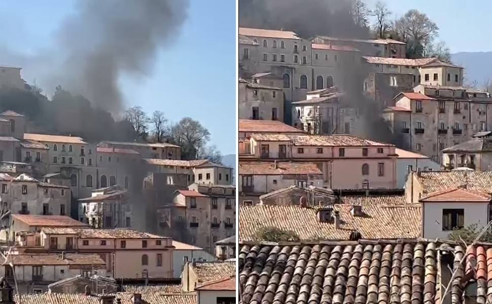 incendio centro storico cosenza