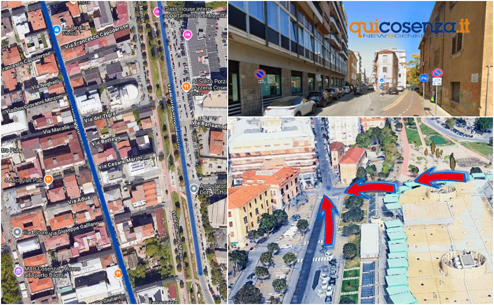 Cosenza varianti Via 24 maggio