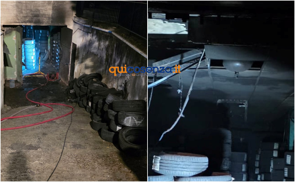 Incendio Rende gomme2