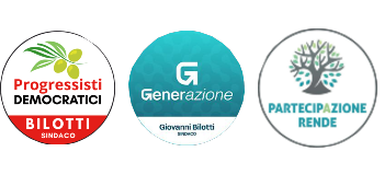 Liste Giovanni bilotti elezioni Rende 2025
