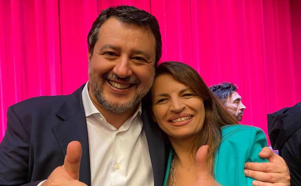 Matteo Salvini e Katya Gentile