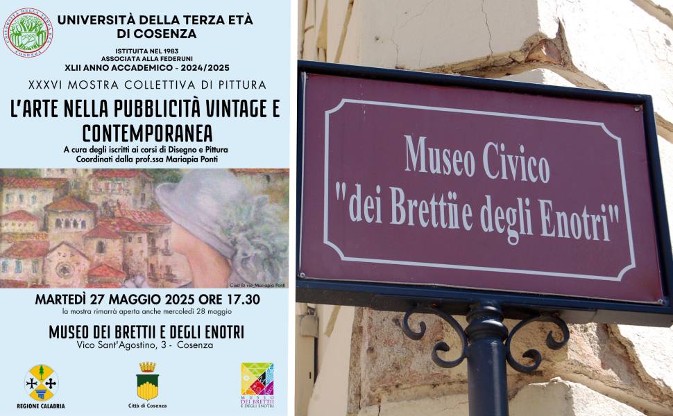mostra pubblicita pittura uniter cosenza