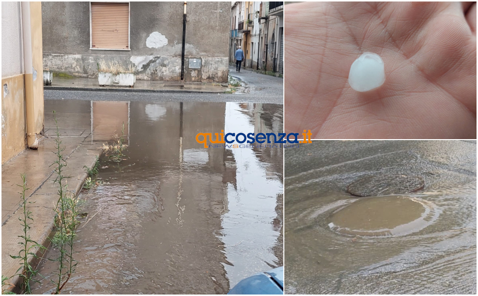 Castrovillari nubifragio e grandine