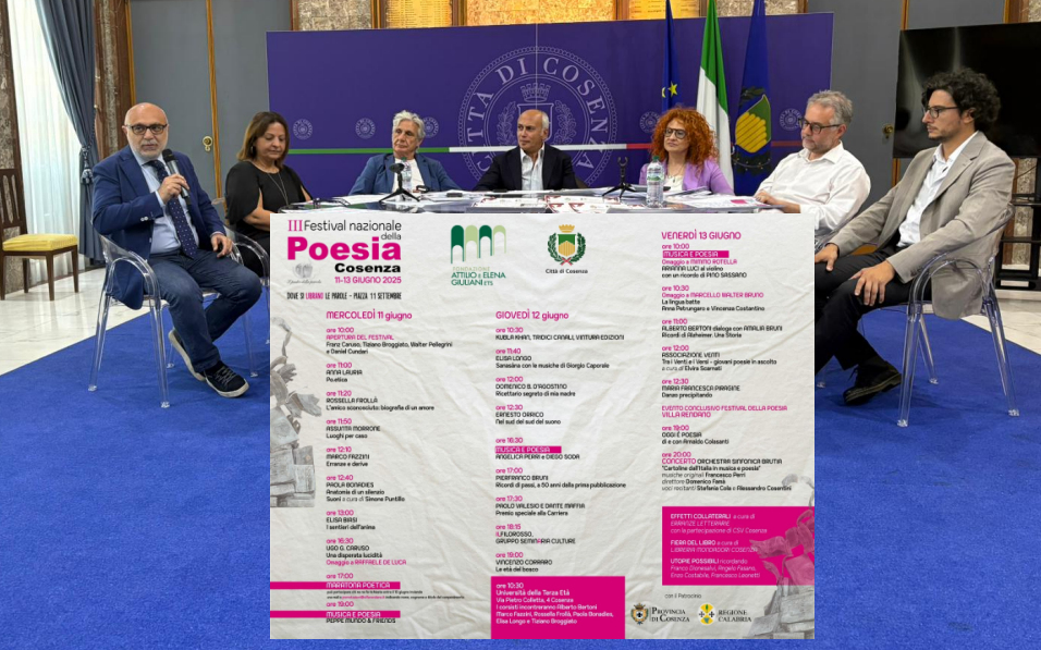 Festival della Poesia Cosenza presentazione
