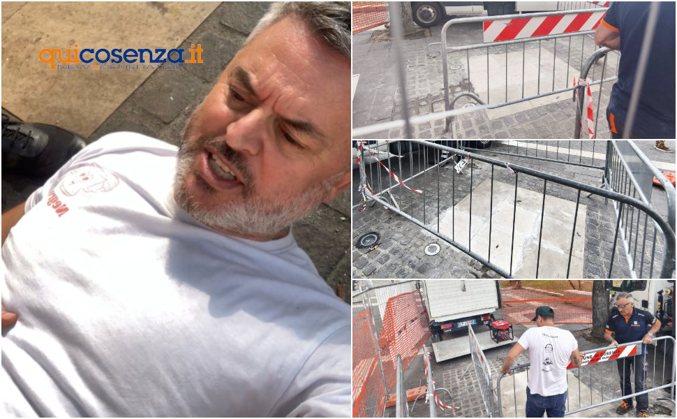 Rimossa la statua mancini Cosaenza