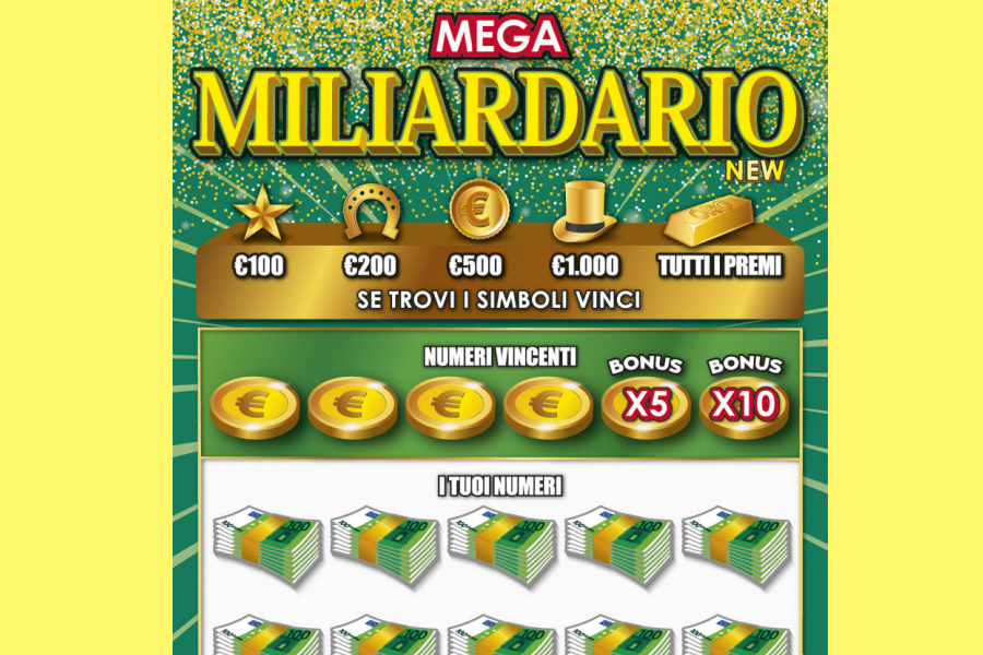 Mega Miliardario new Gratta e Vinci
