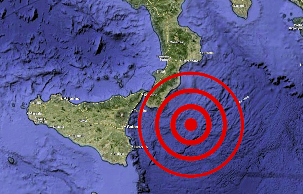 Terremoto Calabria 15 giugno 2025