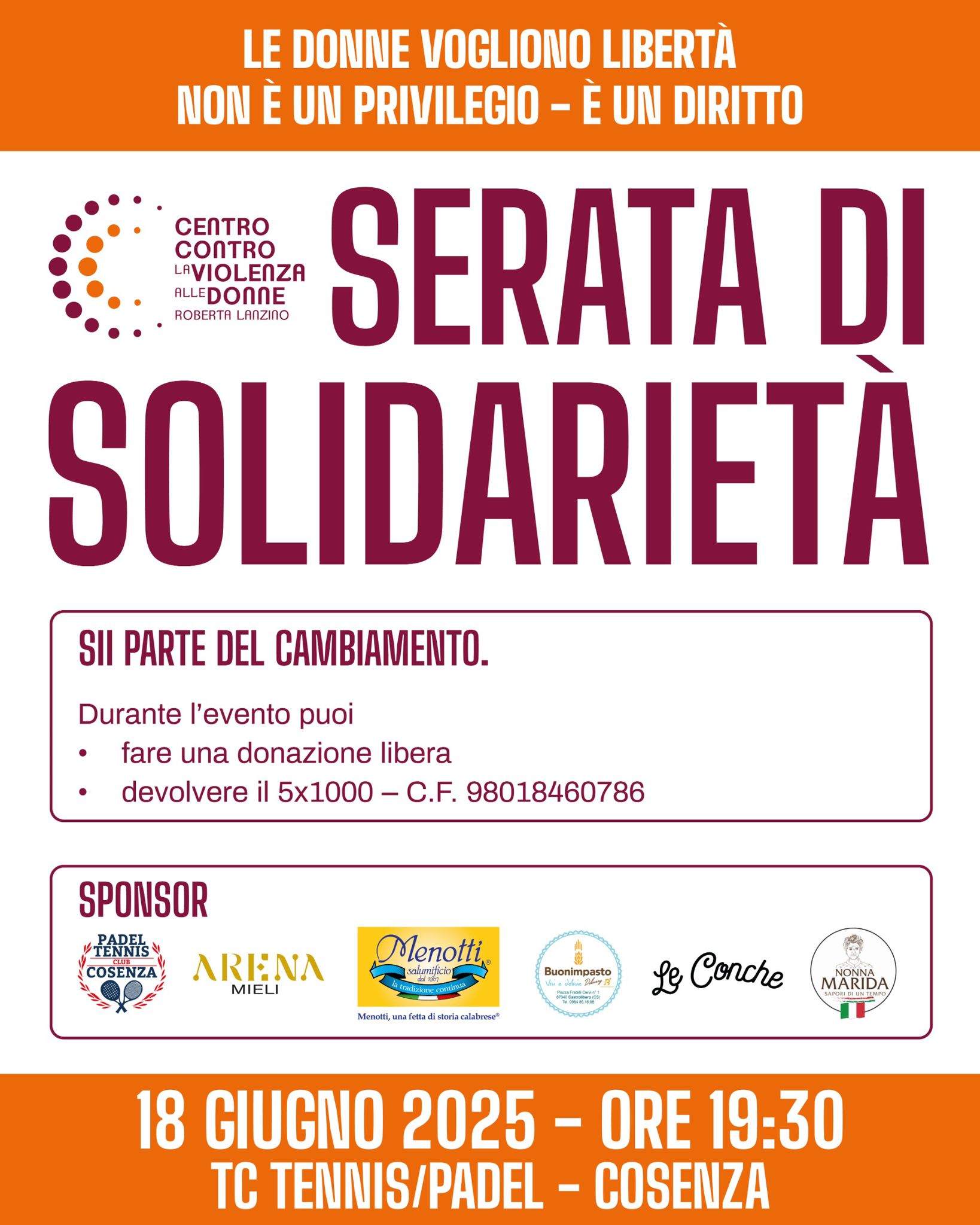 serata solidarietà