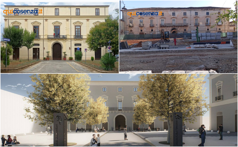 castrovillari piazza - prima durante e dopo