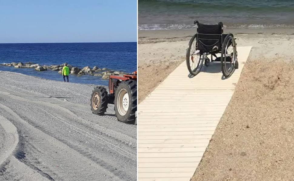 piano spiagge pulizia disabilità