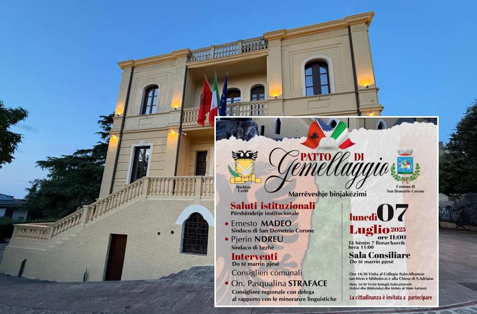 San Demetrio Corone gemellaggio lezhe