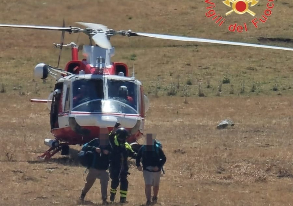 Scout Recuperati Pollino Saracena VVF elicottero vigili del fuoco