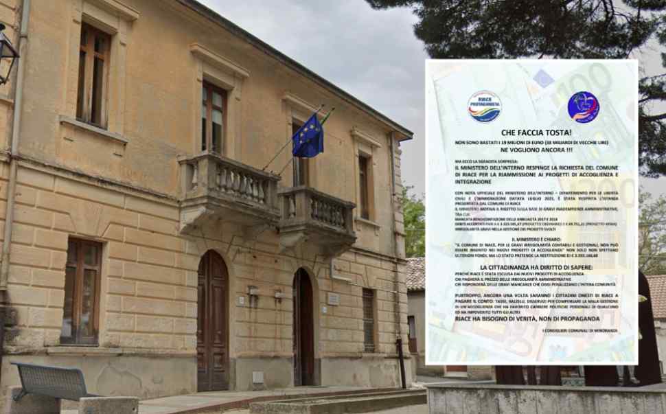 municipio riace - manifesto minoranza su accoglienza