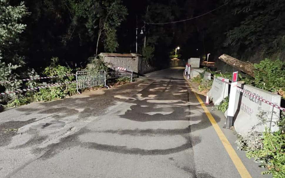 strada riaperta dopo cedimento albero 13 canali