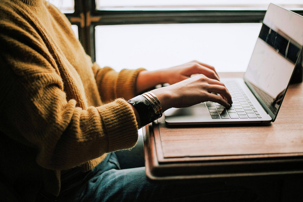 Computer portatile persona lavoro