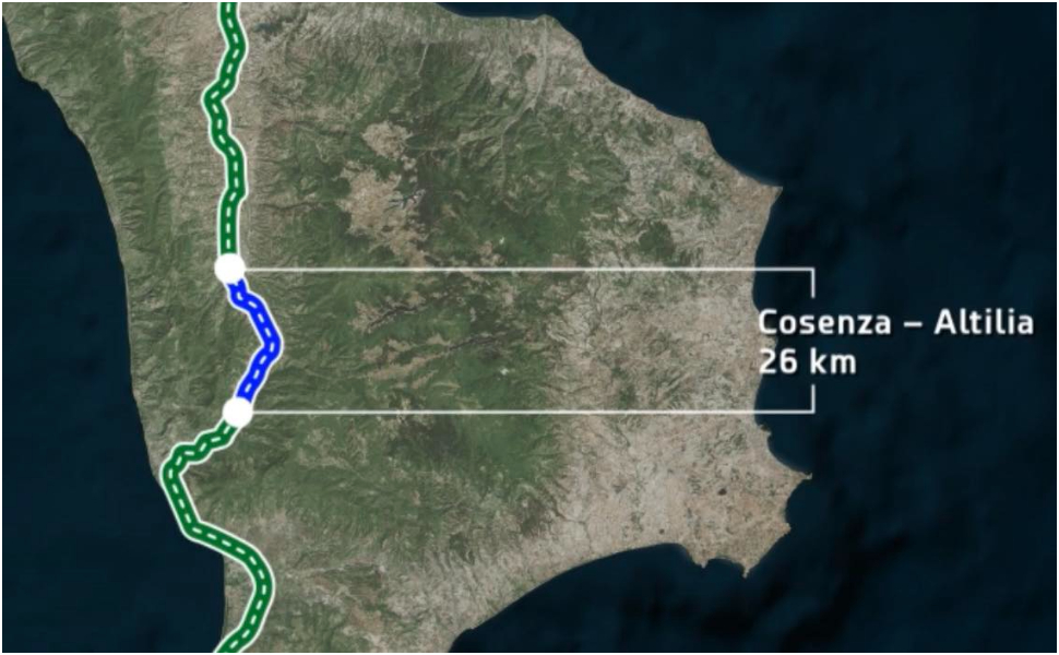Cosenza-Altilia-tracciato-A2
