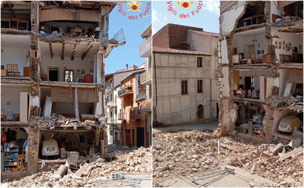 Palazzo crollato Lamezia terme