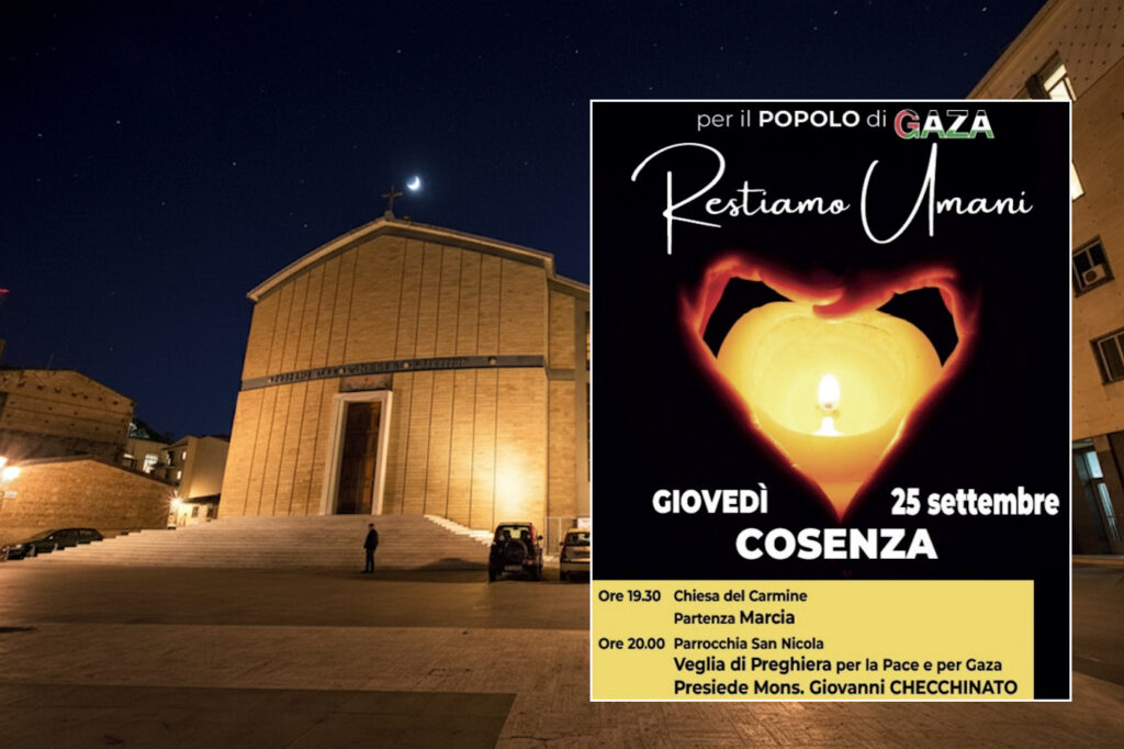 Restiamo Umani Marcia per gaza Cosenza