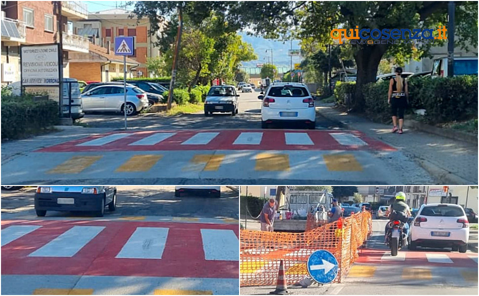 Saporito Dossi di cemento e attraversamento pedonale